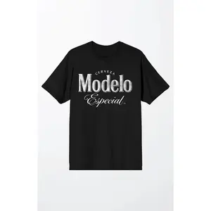 PacSun Men's Black Modelo Classic Logo T-Shirt
