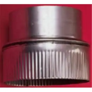 212 MAIN Heat-fab 4846 Reducer by Selkirk Corporation, 8 in (M) Crimped to 6 in (F), 304-Alloy, Heavy Duty