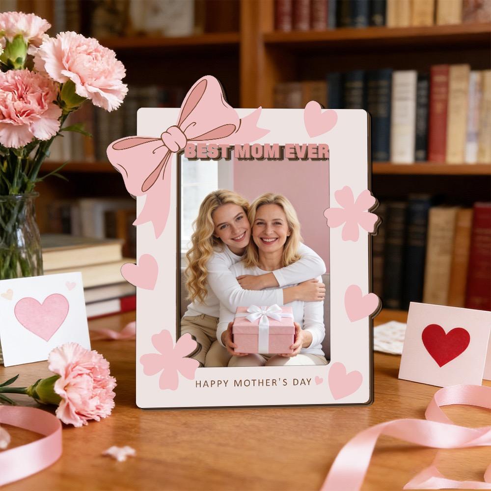 Mother's Day Best Gift for Mom Wooden Display Frame ,Commemorative Keepsake Gift from Son or Daughter to Mother