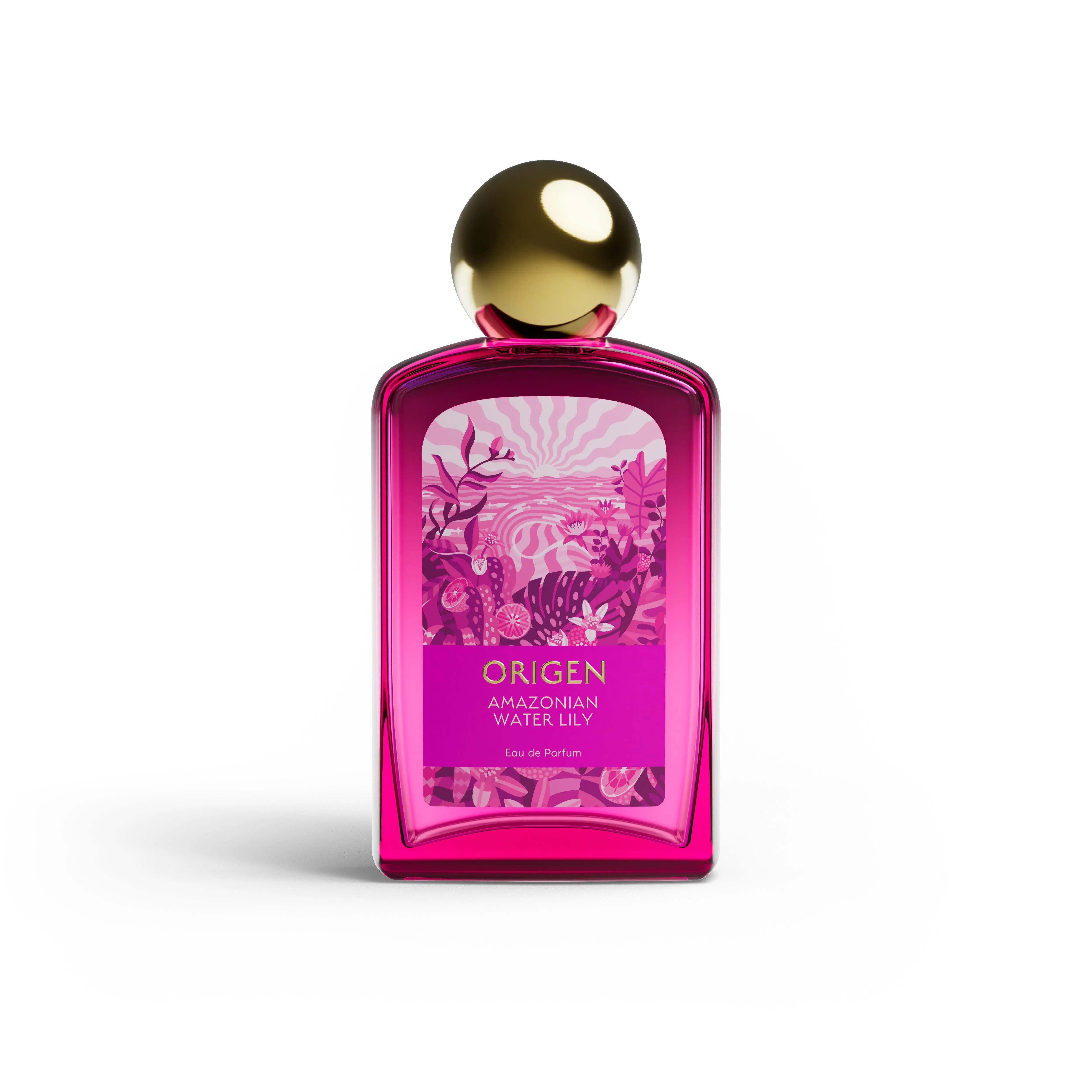 Origen Amazonian Water Lily Eau de Parfum 3.3oz with Orange Tonic, Water Lily, Earthy Woods