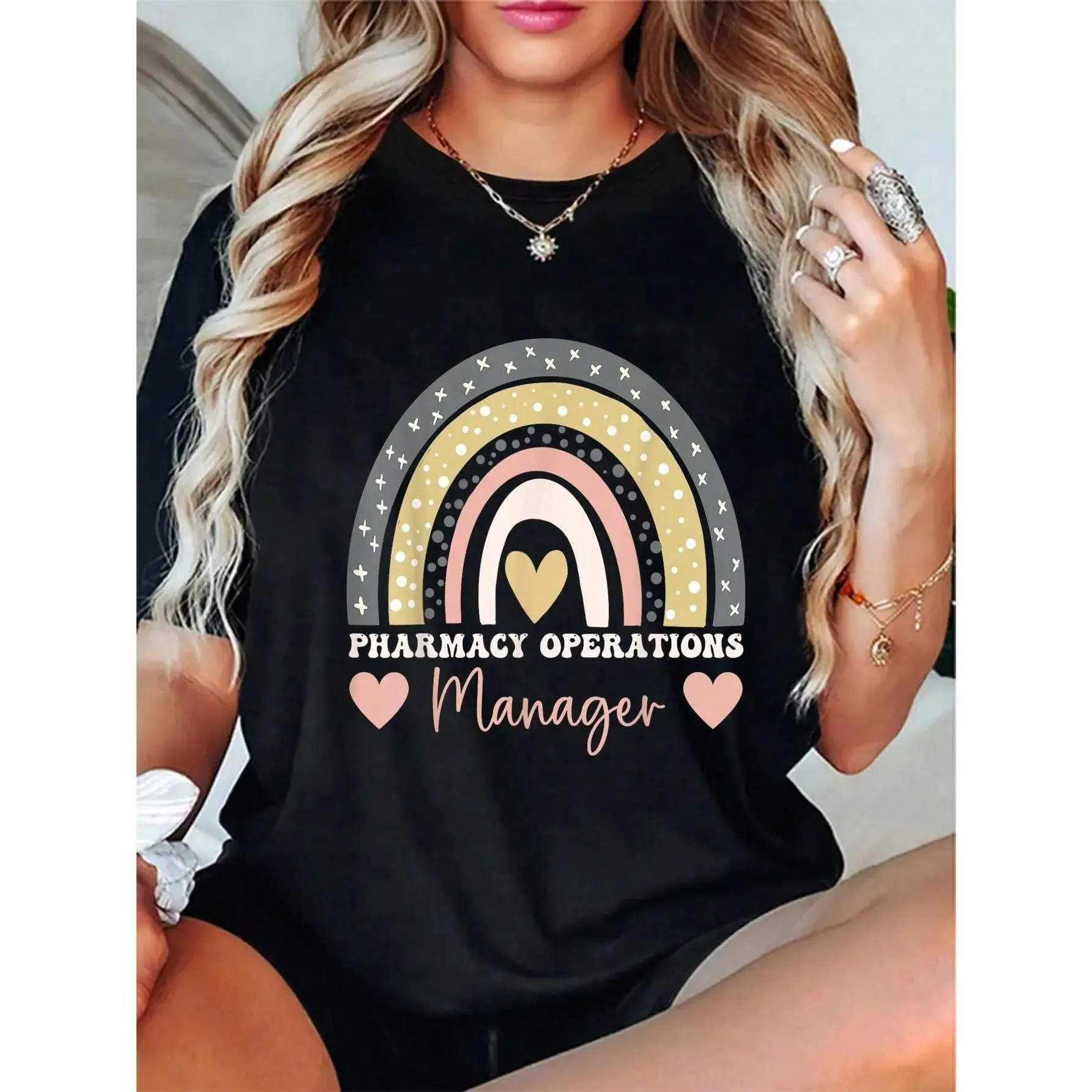 100% Cotton Funny Pharmacy Operations Manager T-Shirt Casual Short Sleeve Shirt graphic tees men crop tops summer outfits for men summer tops T-Shirt
