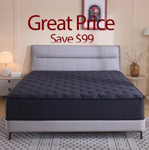 【Good value】12/14 Inch Twin, Full, Queen, King Mattress Memory Foam And Spring, Hybrid MattressMedium Firmness, Lumbar Support, For Home Rooms Hotels, Boxed Halloween ChristmasGift Furniture Ergonomic queen size mattress Interior Modern tiktokshopspringgl