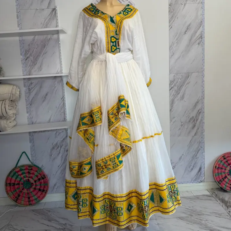 Ethiopian and Eritrean traditional dress Habsha dress