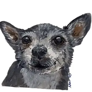 Small Pet Portrait - Artwork Featuring a Unique Animal Design