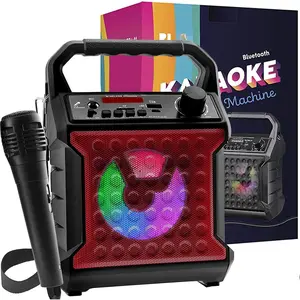 Party Speaker with Microphone - Portable  Speaker for Indoor/Outdoor Parties & Karaoke - Loud for Thanksgiving or Christmas - SD, AUX, USB