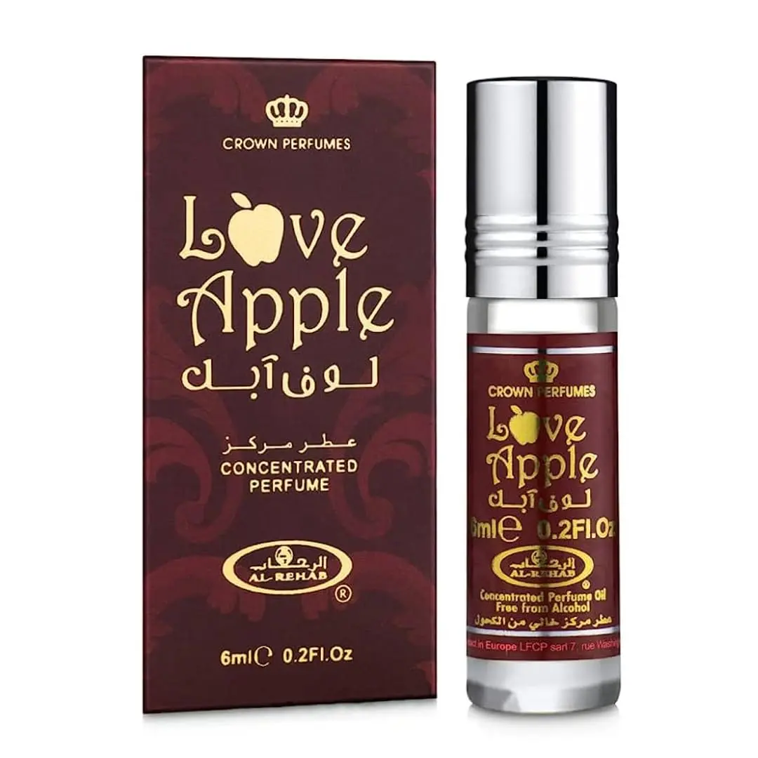 Al Rehab Love Concentrated Perfume Oil with Vanilla & Cinnamon, Fruity Floral Musky Roll-On Unisex Fragrance, 6ml, Musky Musk, Cinnamon Vanilla Caramel Unisex Fragrance, Cruelty Free