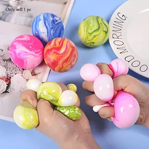 Giant Colorful Squeeze Ball Toy, Soft Slow-Return Sensory Toy, Perfect Gift for Friends, Birthday, Holidays, Classroom Prize, Anxiety Relief
