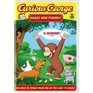 Curious George: Makes New Friends!  [DVD Video Disc] Full Frame, Dolby, Flp Snapper Case