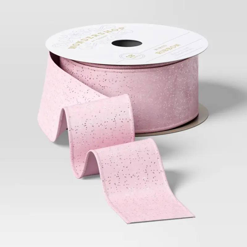 Pink Christmas ribbon