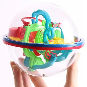 3D Maze Ball Puzzle Toy (1 set), Intelligence Challenge Maze Ball, Exercise Endurance and Concentration, Balance Ball Track Ball, Challenge 0-100 Levels, Party Game Prop, Multiplayer Competition Available