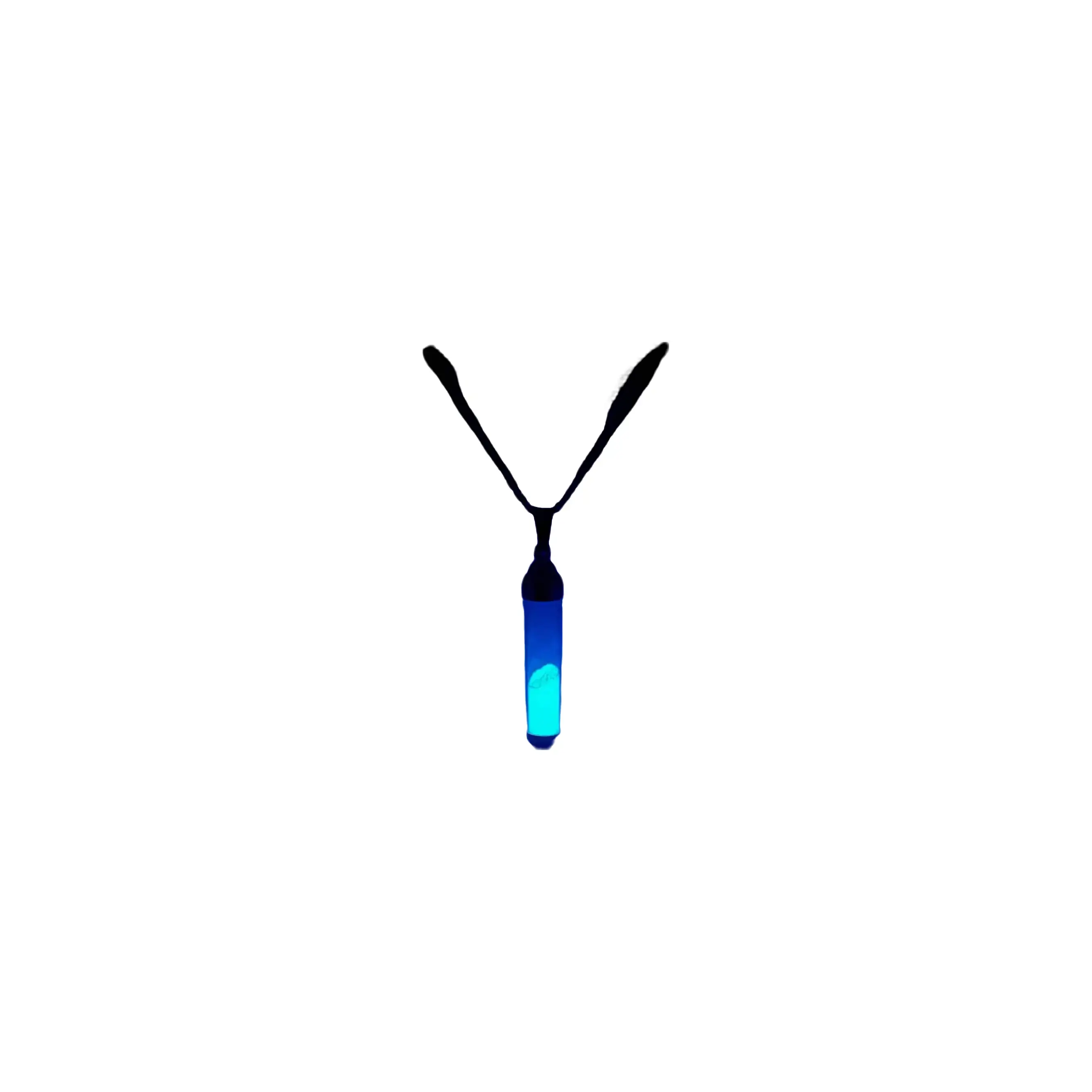 Glow in the Dark Cylinder Necklaces, Long Capsule Necklace, Tube Glowing Necklace