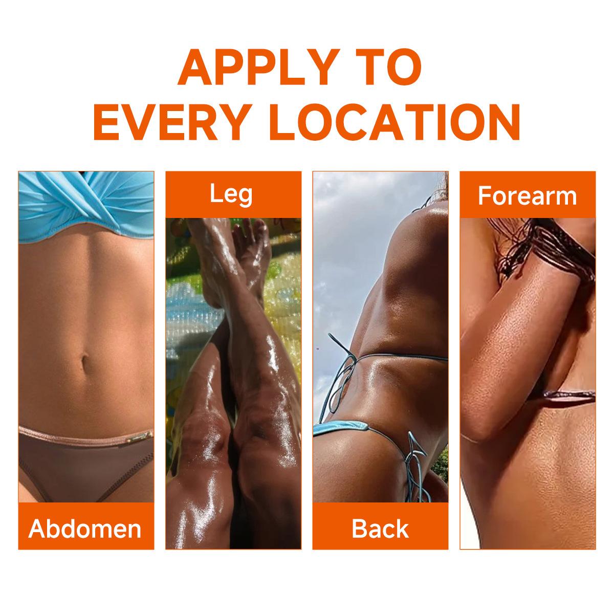 Tanning Gel – 5.07oz Fast Tan Accelerator for Outdoor Use | Moisturizing, Smooth Finish, Water-Resistant Body Care Radiant Moisturizer