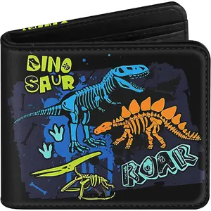 X-KWL03  Boys Wallet Cute Leather Bifold Wallet for Teen Boys Cartoon Cool Anime Design Credit Card Cash Id Holder Rfid Blocking Color Bi Fold Small Wallets With Coin Pocket Slim Teens Little Boy Youth