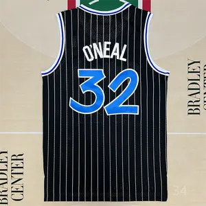 Shaquille O'Neal Men's Sleeveless stitched Basketball Jersey Black
