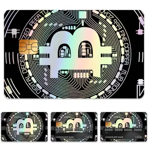 4 Colorful Credit Card Skin Stickers, Waterproof Scratch-Resistant Durable Decorative Protection, for Credit Cards Debit Cards Bus Cards, Stickers Kit