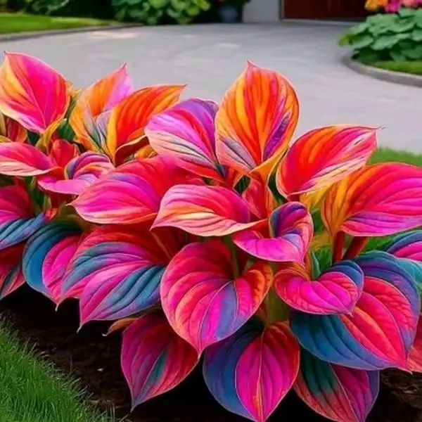 800Pcs Rainbow Hosta Seeds – Transform Your Garden with Multi-Toned Foliage