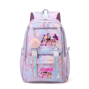 2026 New KPOP Witch Hunters School Bag Large Capacity Backpack School Bag Cartoon Anime Backpack