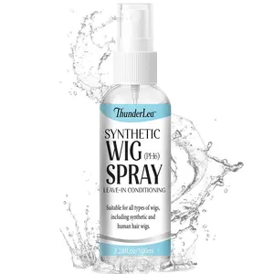 Synthetic Wig Leave-in Conditioner Spray, Haircare, Cleans, Reduces Frizz & Extends Wig Lifespan, pH 6, Daily, with Coconut Oil, Hydrating, Easy to Comb, Soft & Refreshing | 3.38FL.OZ