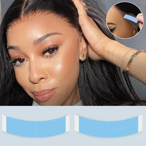 Celie Hair Double-sided Wig Tape 2 Pcs or Plastic Non Slip 2 Clips for Women Alligator Clip Random Shipping