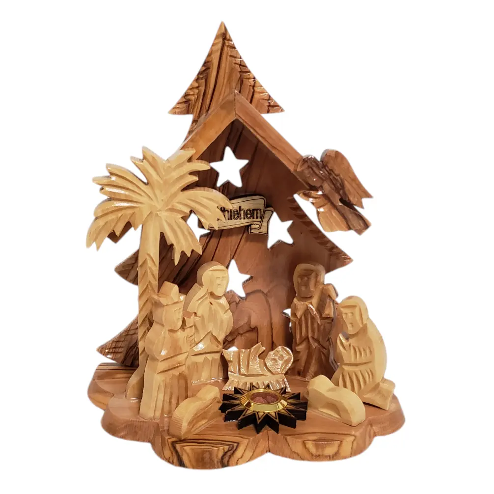 Olive Wood Nativity Scene from the Holy Land