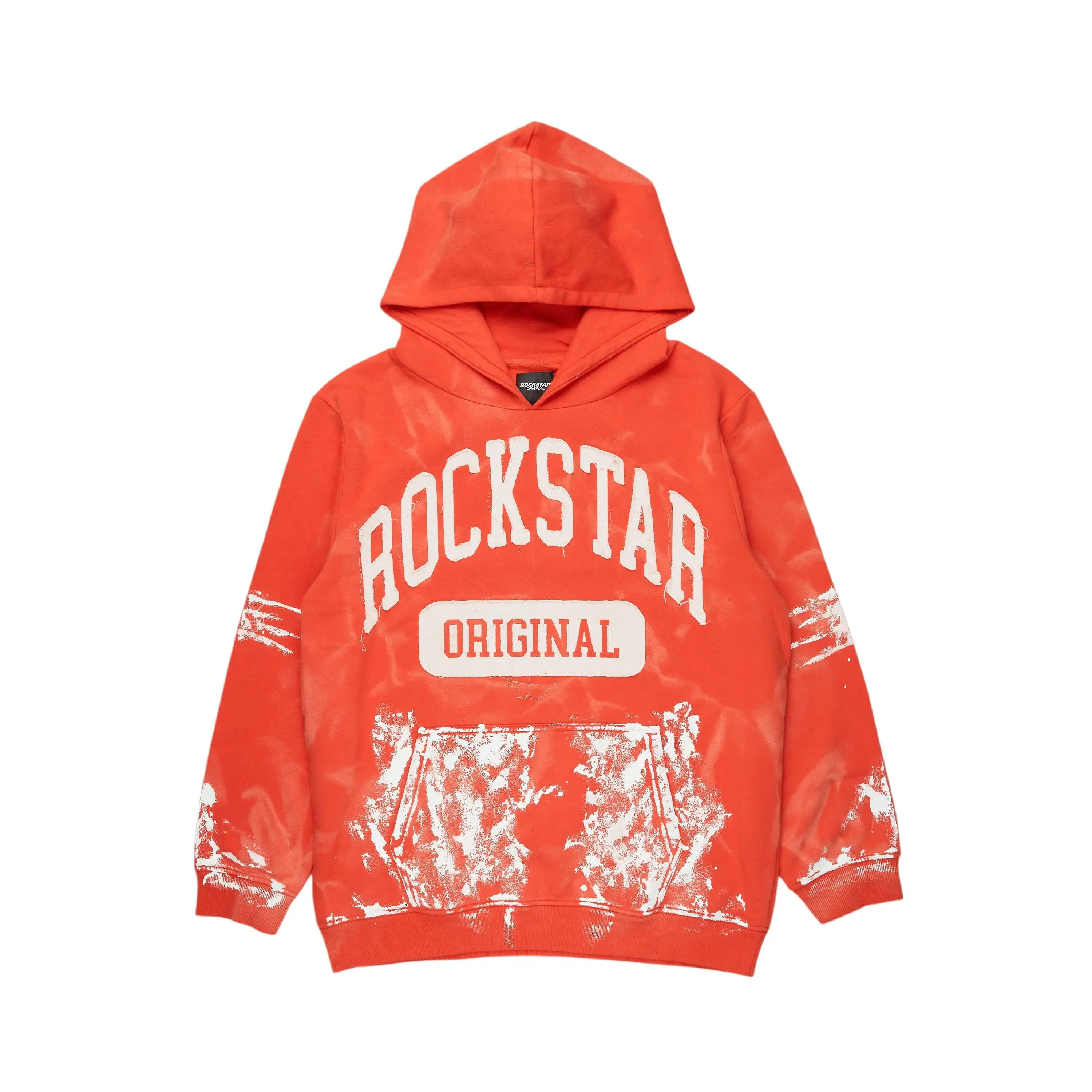Karlo Orange Graphic Painter Hoodie
