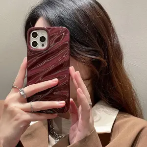 Luxury 3D Fashion Wave Soft Case For Iphone - Stylish Protective Cover with Unique Design Screen Protector