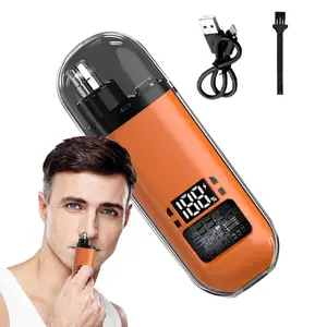 Professional Portable Facial & Eyebrow Trimmer – Safe Nasal Cavity Design, Lightweight & Easy-Clean Electric Nose Hair Trimmer