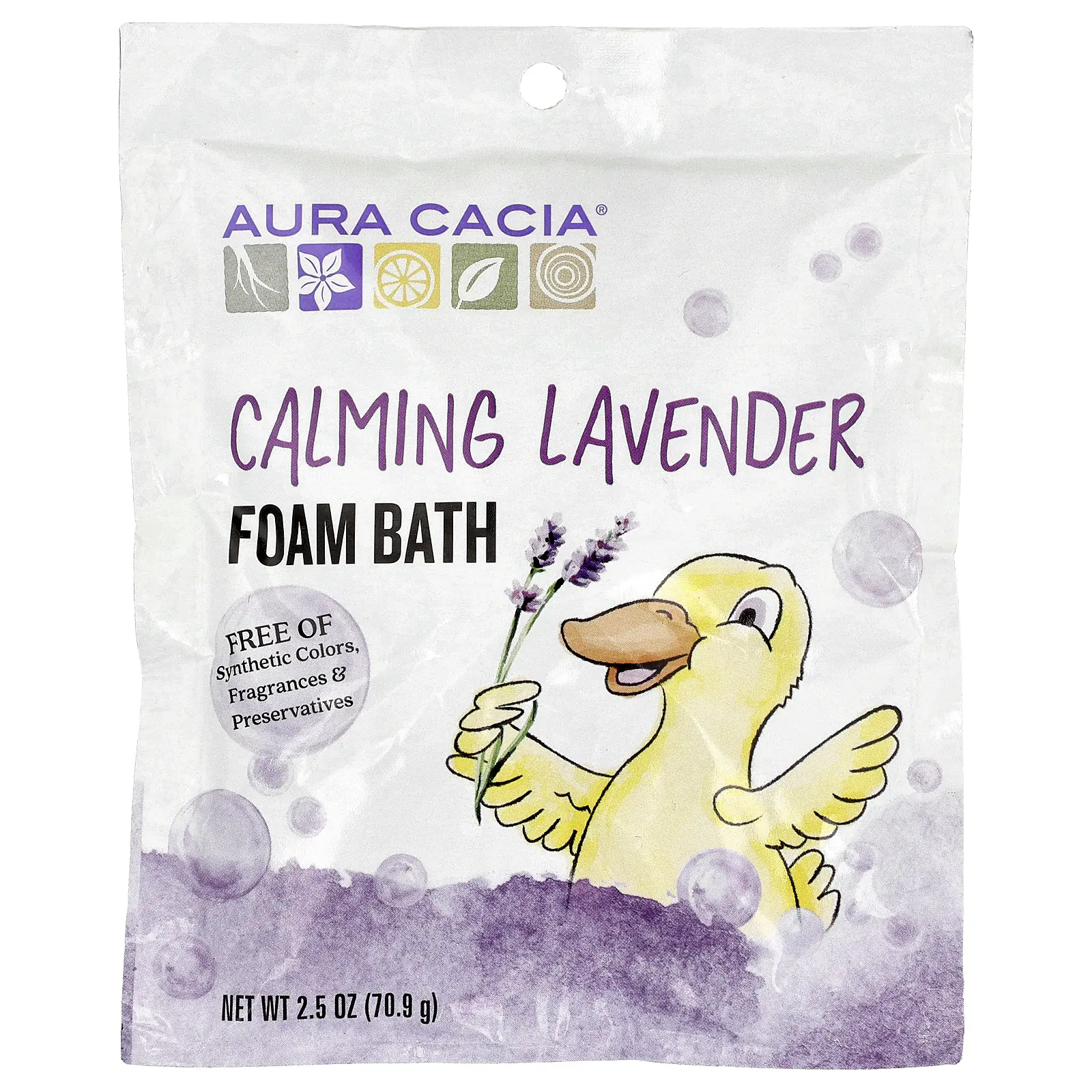 Aura Cacia Foam Bath, Calming Lavender, 2.5 oz (70.9 g)
