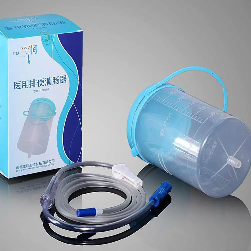 1200ml Bidet Household Enema Bowel Barrel Enema Bag Device Gesen Coffee Intestine Bowel Hydrotherapy Device With 10 Hoses