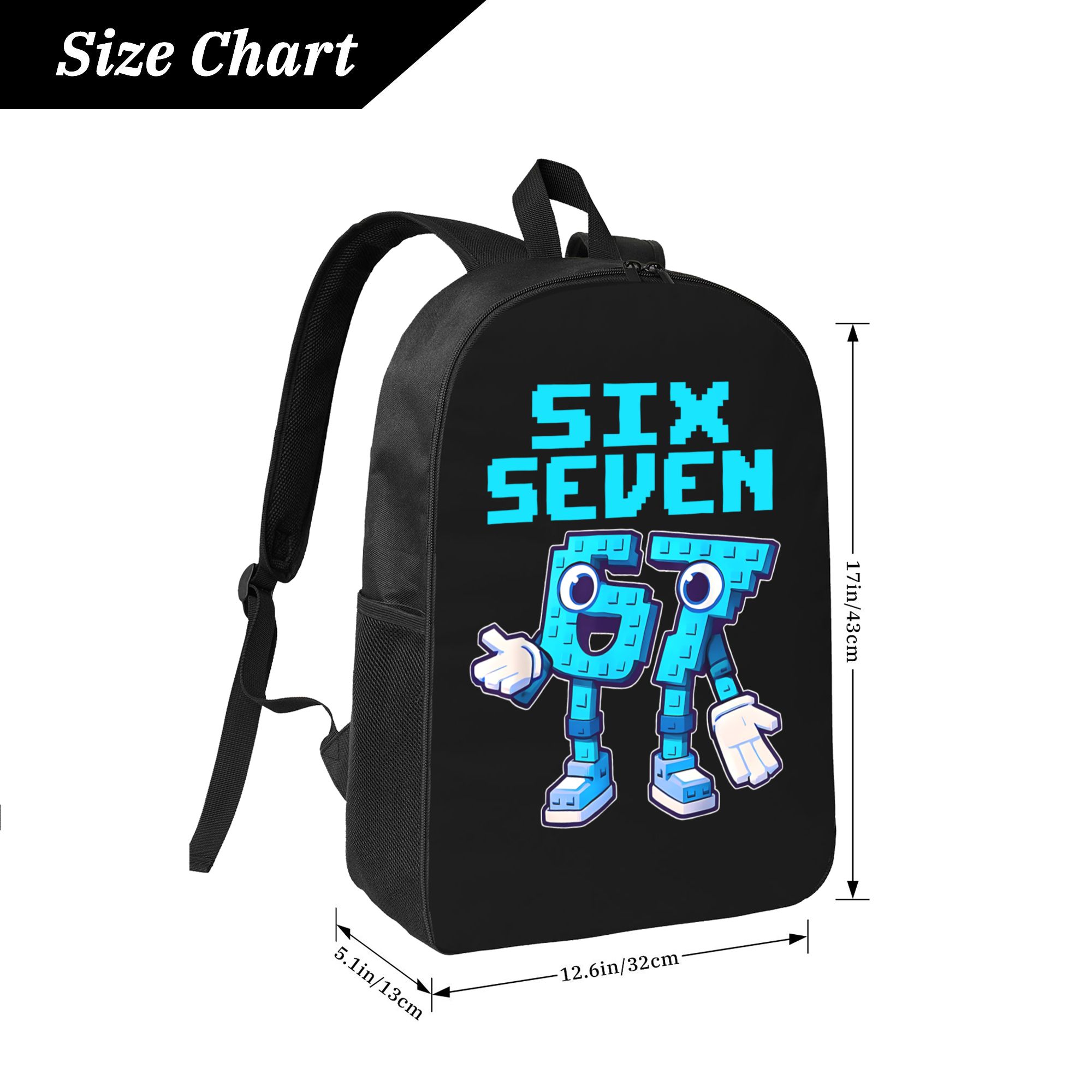 Funny 67 Number Meme Print Backpack for Women Men Large Travel