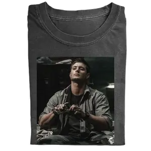 Dean Winchester Classic Look Shirt, Supernatural TV Show Tee, Vintage Retro Graphic Tee Gift for Men, Gift for Women, Crew Neck Tee, Trending T-shirt