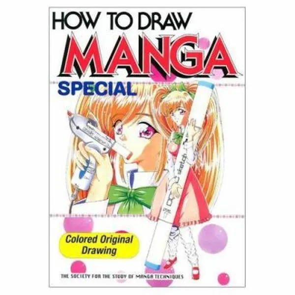 Used Paperback Book - How To Draw Manga Special: Colored Original Drawings by The Society for the Study of Manga Techniques (English) - Art Tutorial Books for Enthusiasts, Sketch, 1 Pounds