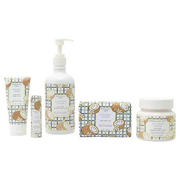 Beekman 1802 Goat Milk 5pc Coconut Cream Bath & Body Set Beekman 1802 Goat Milk 5pc Coconut Cream Bath & Body Set