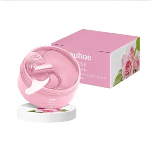 Rose Essence Eye Mask for Tighten Skin, 30 Pairs/set Moisturizing Eye Patches for Improving Fine Lines, Eye Bags, Dark Circles, Eye Skincare Products for Women