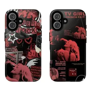 TV Girl Phone Case, Couple Rock Style, Durable Phone Case, Compatible with iPhone 17/16/15/14/13/12/11 Pro Max/Plus and Samsung Galaxy S23FE/22/23/24/25, Fan Gift