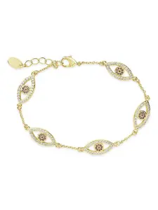 Evil Eye Bracelet with CZ