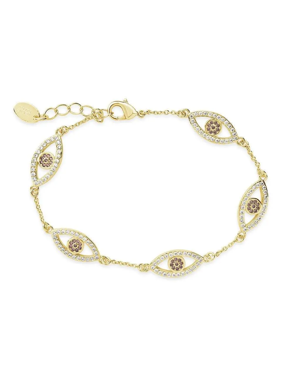 Evil Eye Bracelet with CZ