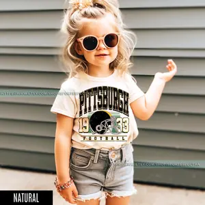 [Sale Up To 50%] Pittsburgh Football Vintage Men, Women and Youth T-Shirt, Vintage Unisex Pittsburgh Kids, Gift for Football Fan, Oversized Pittsburgh Toddle, Trendy USA Cotton Fabric
