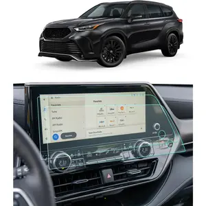 2 Pack Screen Protector for 2023 2024 Toyota Highlander XLE/XSE/Limited/Platinum/Hybrid Bronze Edition Accessories Navigation 12.3 Inch Touch Nano Film Anti-Fingerprint Scratch-Resistant