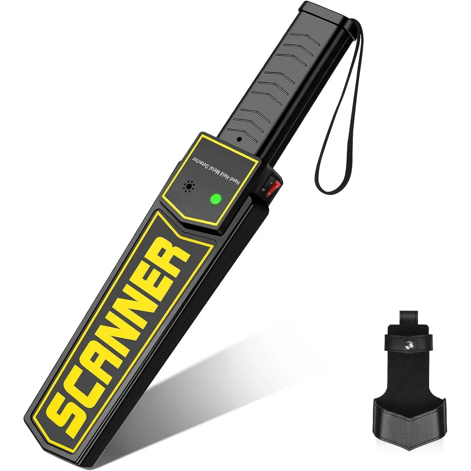 ANSENES Metal Detecto Wand,Secuity Wand,Potable Adjustable Sound & Vibation Alets, Detects   Scew (High Sensitivity, Black)...