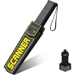 ANSENES Metal Detecto Wand,Secuity Wand,Potable Adjustable Sound & Vibation Alets, Detects   Scew (High Sensitivity, Black)...