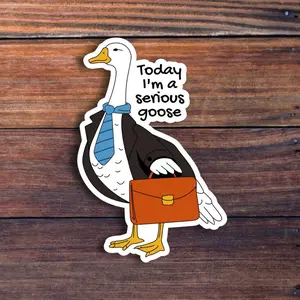 Serious Goose Sticker