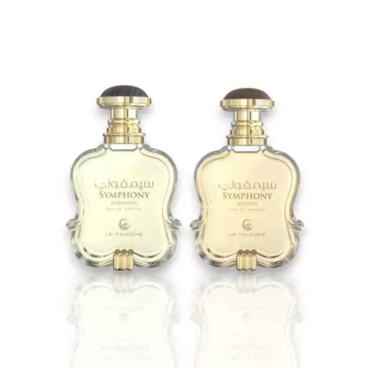 Le Falcone Symphony Harmony + Melody Eau De Parfum, Men's Daily Wear Citrus-Wood Fragrance, 100 ml-3.4 fl oz Woody-Aromatic & Fresh Notes Multi-Pack