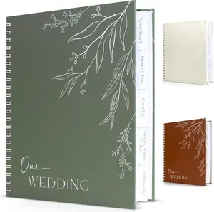 Beautiful Minimalistic Wedding Planner Book and Organizer - Enhance Excitement and Makes Your Countdown Planning Easy