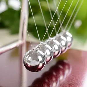 1 Piece/2 Pieces 2.95*3.54*3.74 Inch Desktop Newton Swing Ball, Energy Saving Model Decorations, Creative Home Decoration and Holiday Party Gifts Metal Plastic