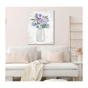 Courtside Market Spring Bouquet Violet 30x40 Canvas Wall Art