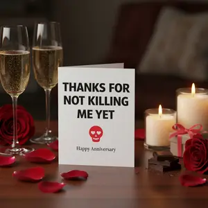 Thanks For Not Killing Me Yet Card | Funny Anniversary Card