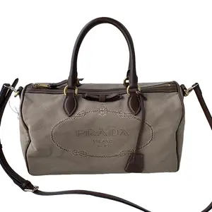 Pre-owned PRADA Canvas Speedy Bag | Embroidered Milano | Crossbody & Top Handle/WJ02102224