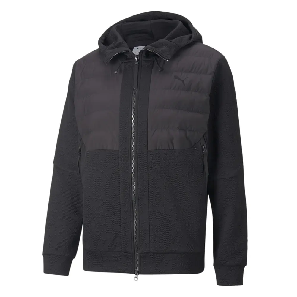PUMA Mens Tech Dc Primaloft Hybrid Jacket Athletic Outerwear Casual - Black, Grey PUMA Mens Tech Dc Primaloft Hybrid Jacket Athletic Outerwear Casual - Black, Grey