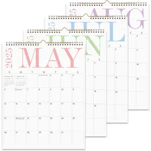 Wall Calendar 2025-2026, Aesthetic Large Wall Calendar -14" x 11" - 24 Monthly Calendar Runs from January 2025 Until December 2026, 2026 Calendar for Office,  and School